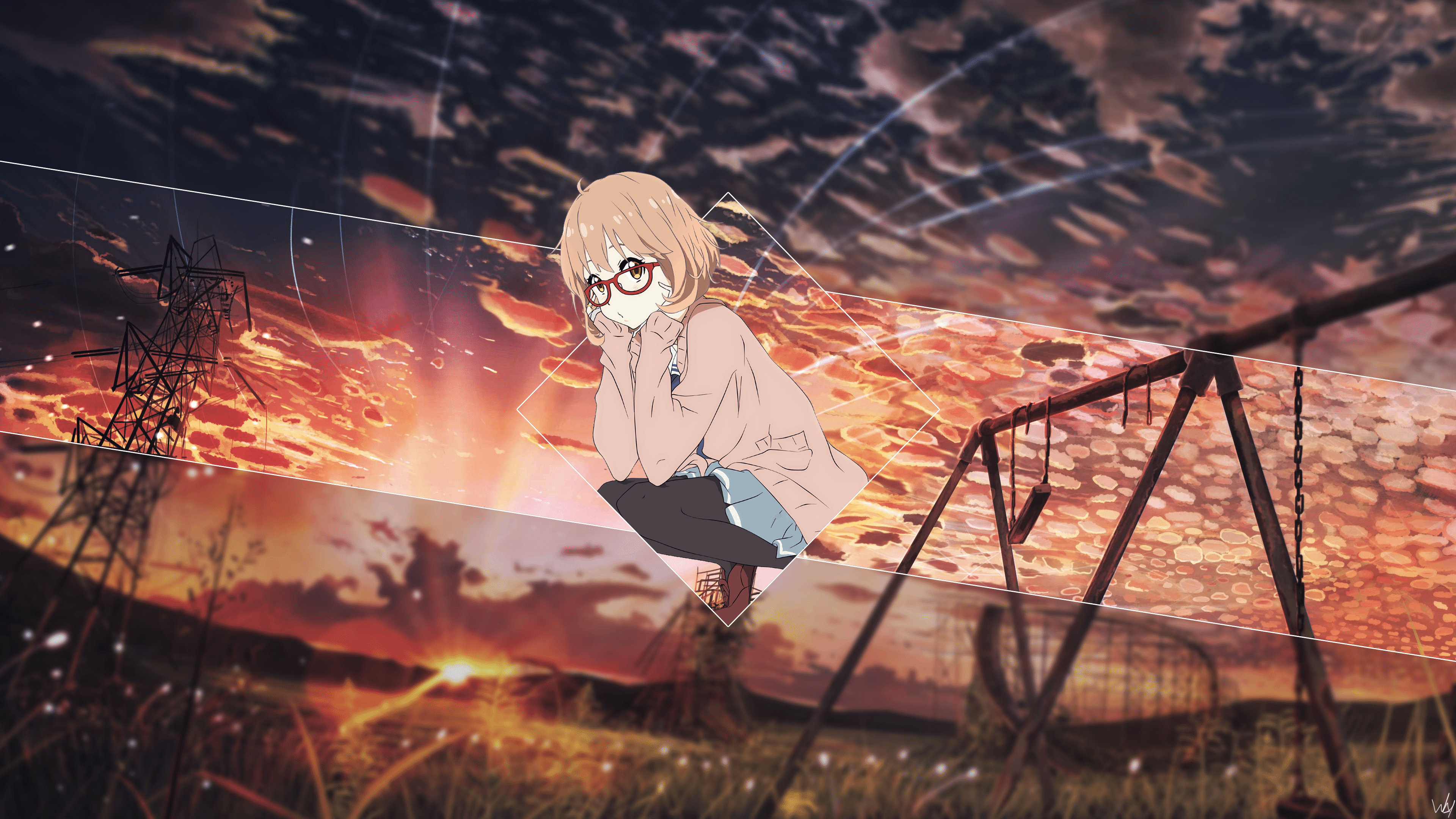 3840x2160 4K, Kuriyama Mirai, Kyoukai no Kanata