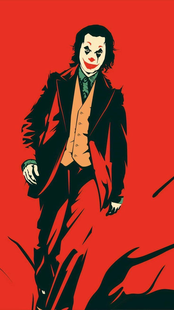 736x1308 Joker Red iPhone Wallpaper
