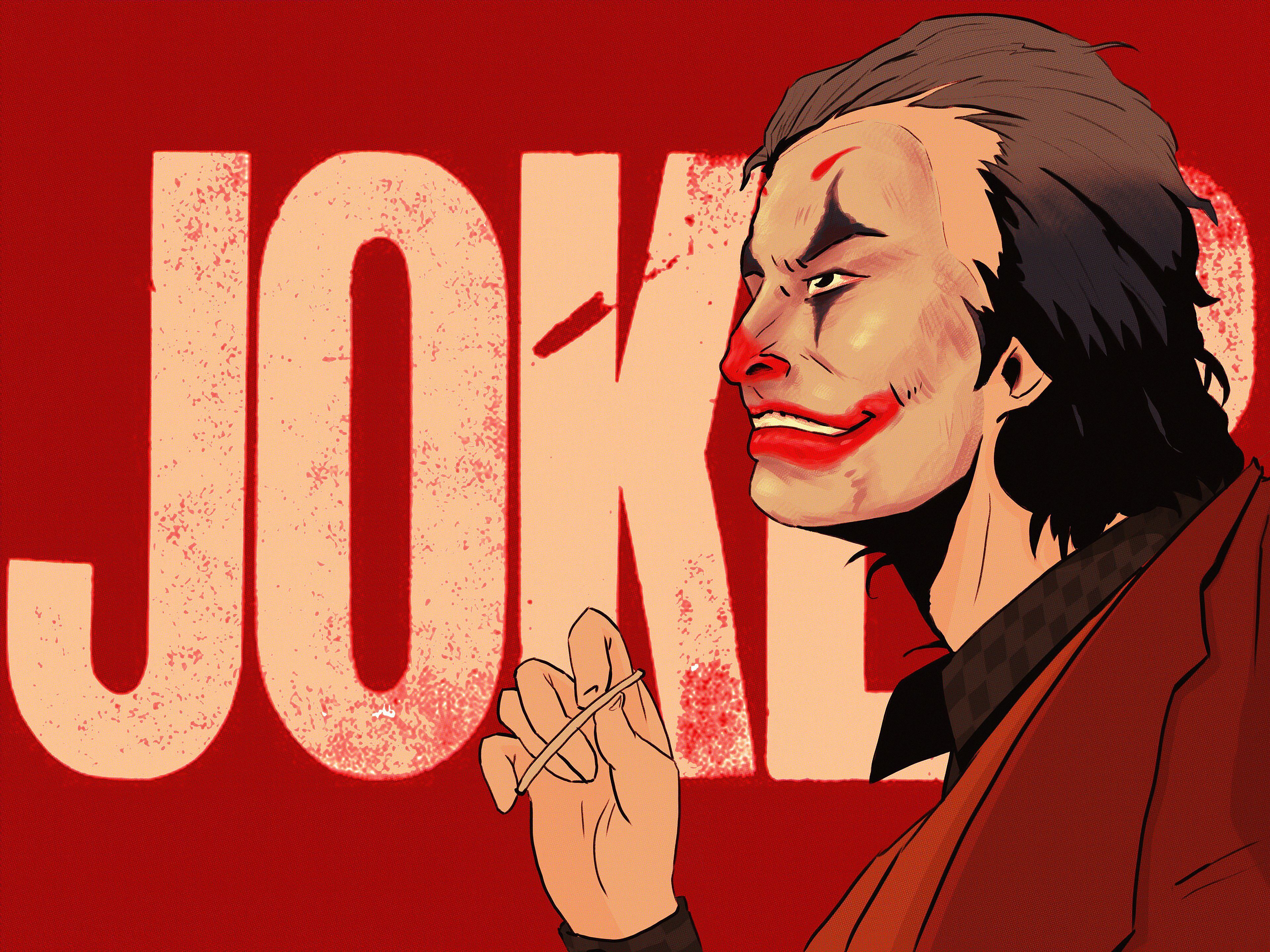 3840x2880 Joker Sign Wallpaper, HD Superheroes
