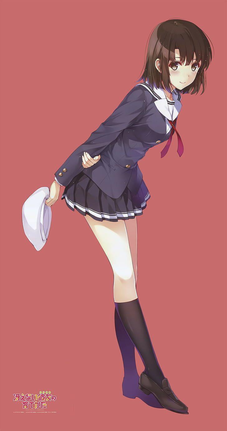 728x1383 HD wallpaper: Saenai Heroine no Sodatekata, anime girls, Megumi