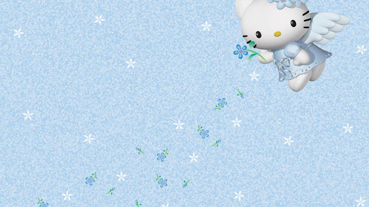 1280x720 Angel Hello Kitty Background Download Desktop Wallpaper HD