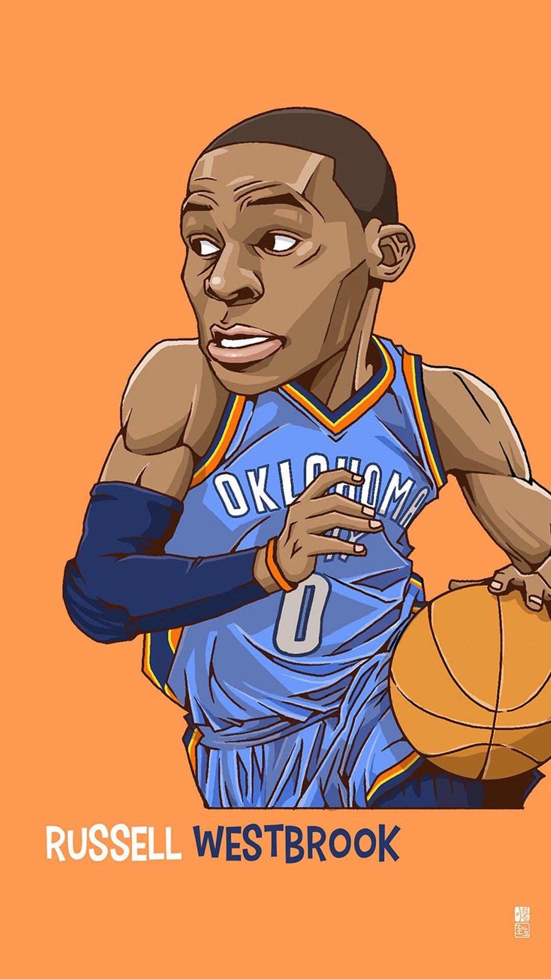 1080x1920 NBA Cartoon Wallpaper