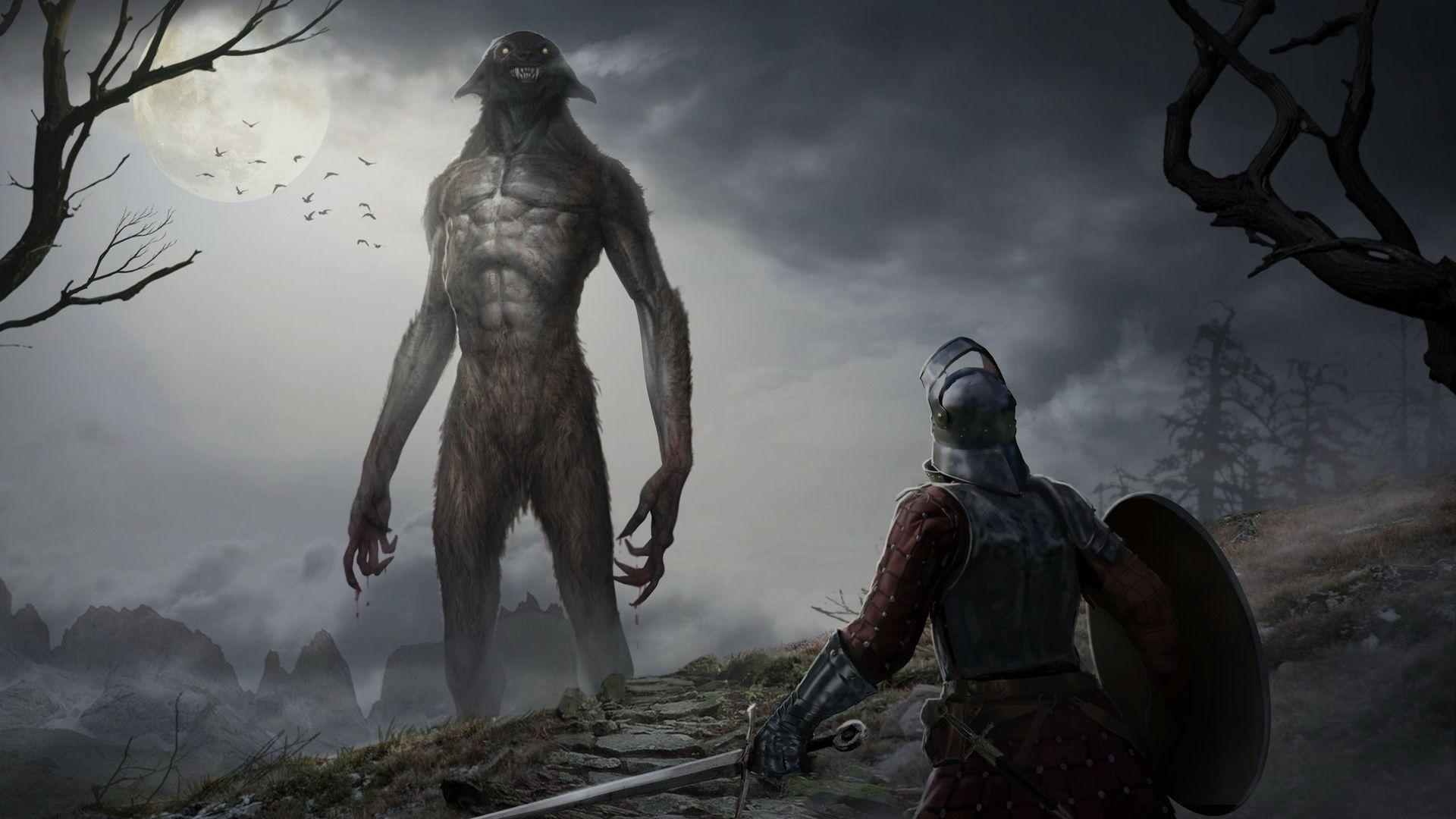 1920x1080 Download 1920x1080 Monster, Warrior, Creature Wallpaper