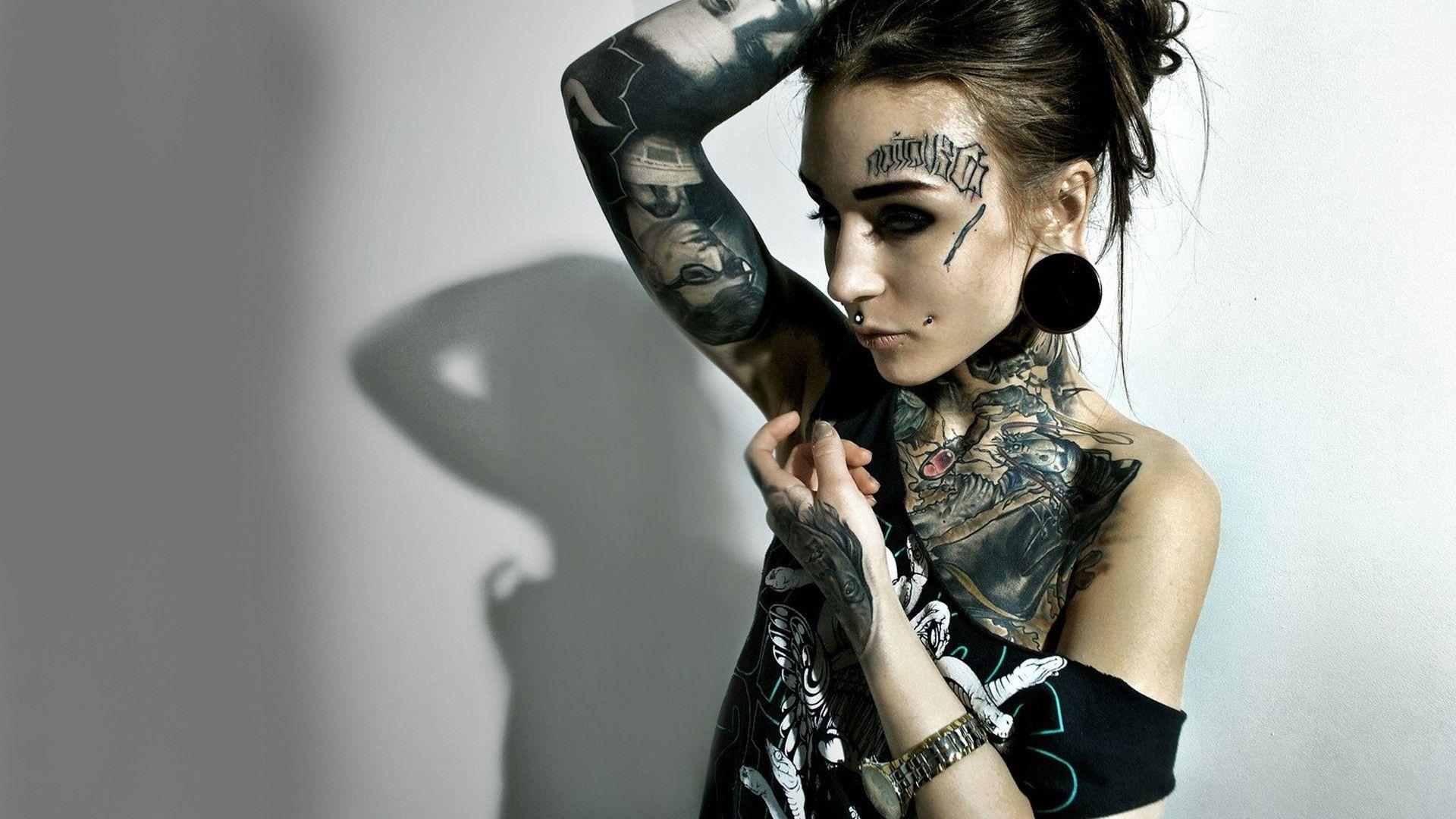 1920x1080 women, Tattoo, Monami Frost Wallpaper HD / Desktop