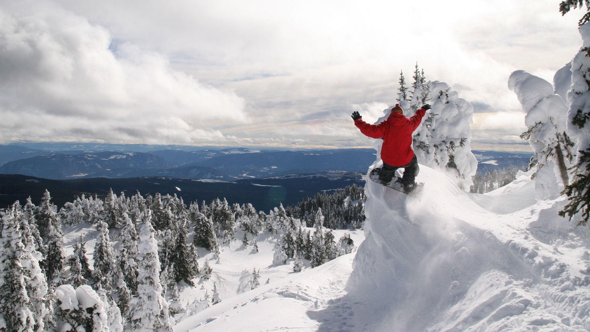 1920x1080 HD Snowboarding Wallpaper