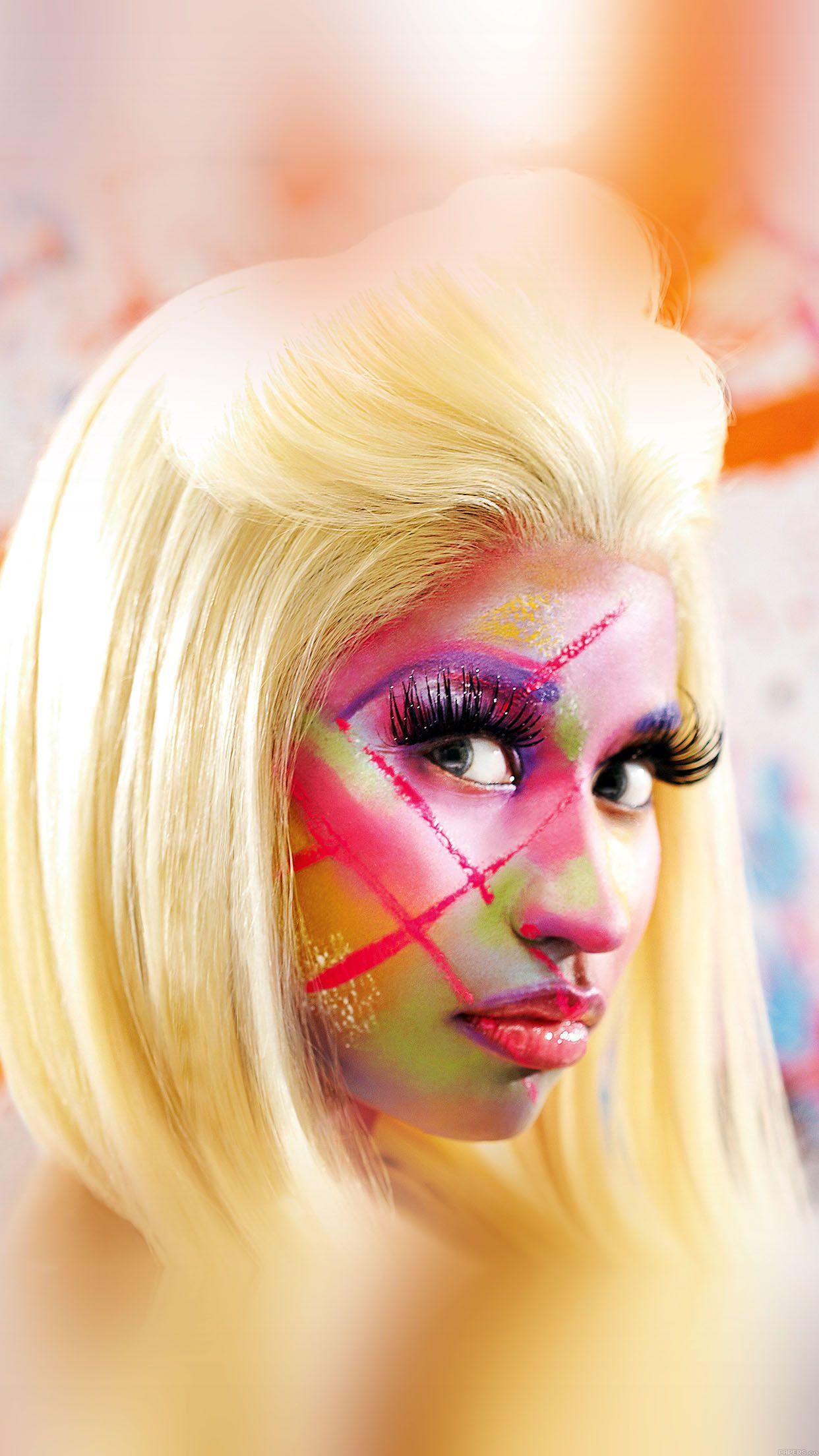 1242x2208 Wallpaper Nicki Minaj Face Girl Music Android wallpaper