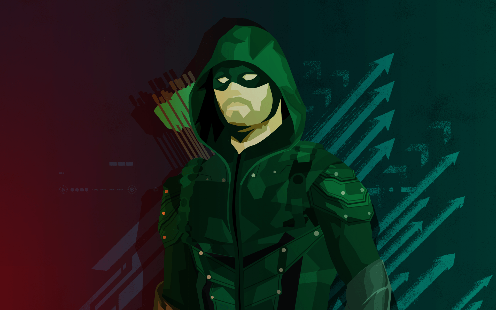 1920x1200 Wallpaper Green Arrow, Minimal, HD, Movies