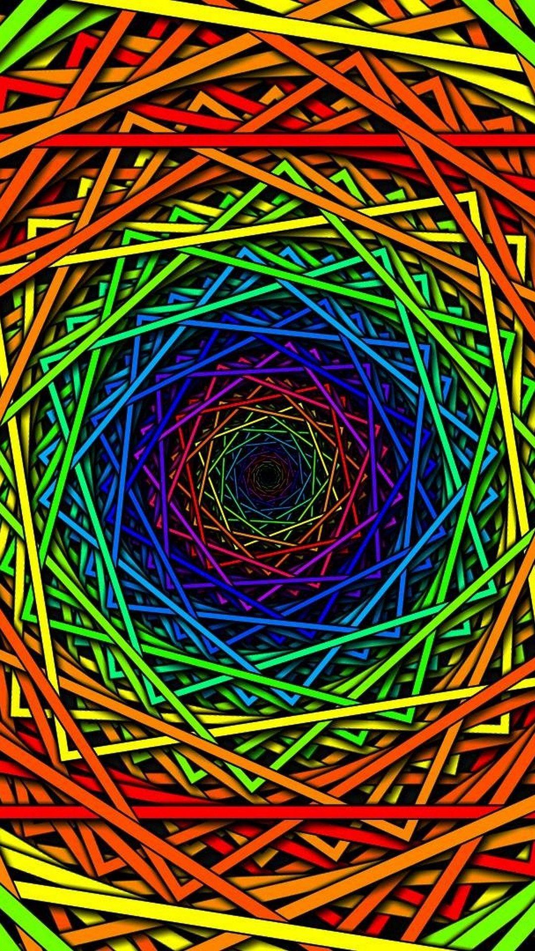 1080x1920 Trippy Colorful HD Wallpaper For Android Android