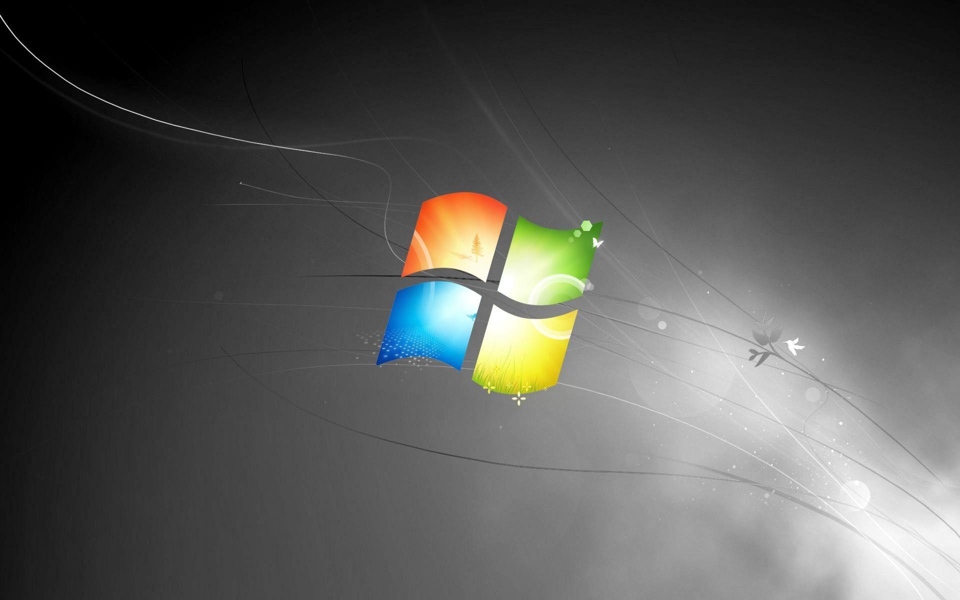 1920x1200 Windows 7 Black Wallpaper