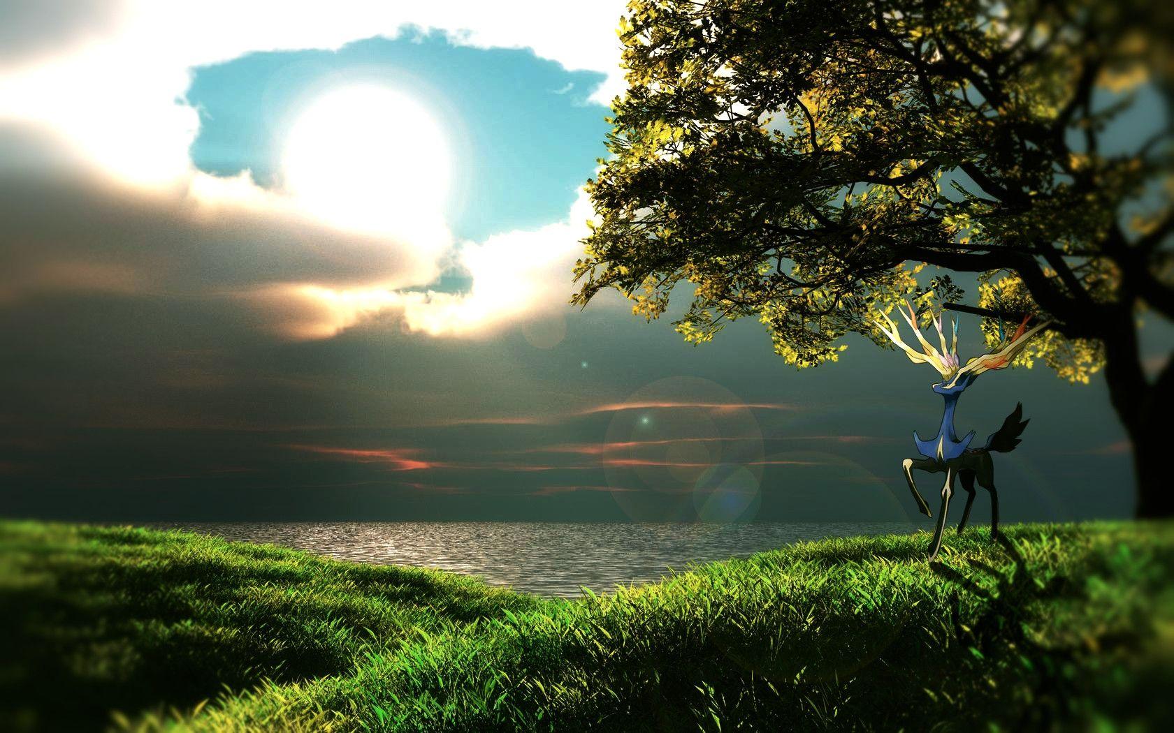 1680x1050 Xerneas wallpaper self made imgur HD Wallpaper