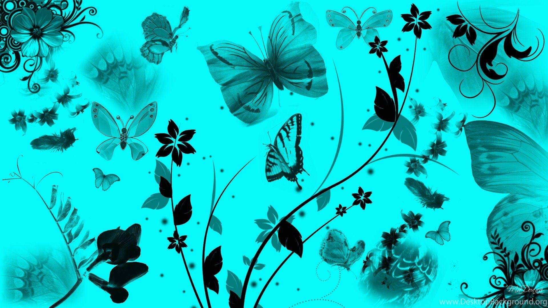 1920x1080 Teal Butterfly Wallpaper All Wallpaper New Desktop Background