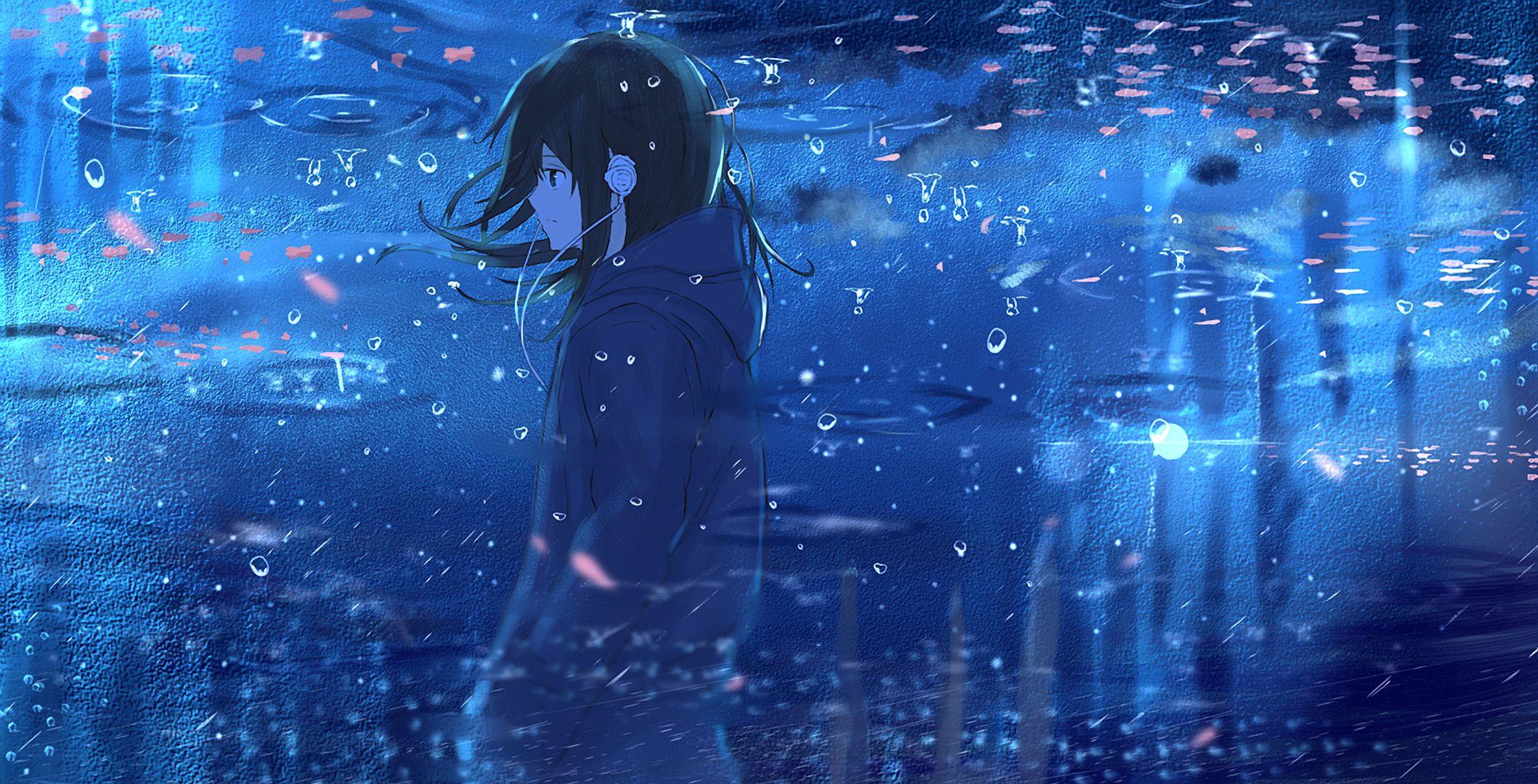 70+ Anime Girl In Water Hd Wallpaper Picture - MyWeb