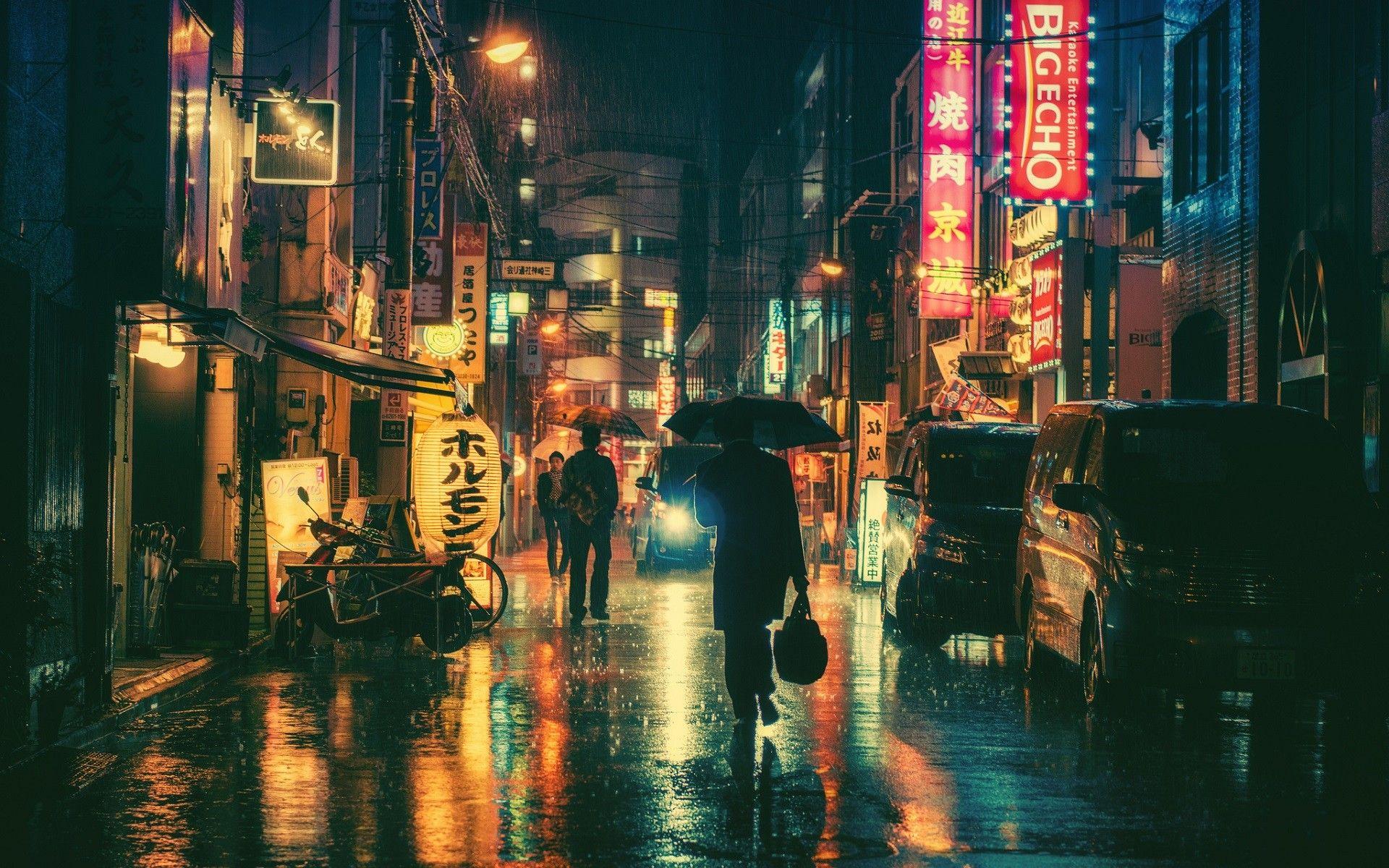 Japan Street Night Wallpapers - Top Free Japan Street Night Backgrounds