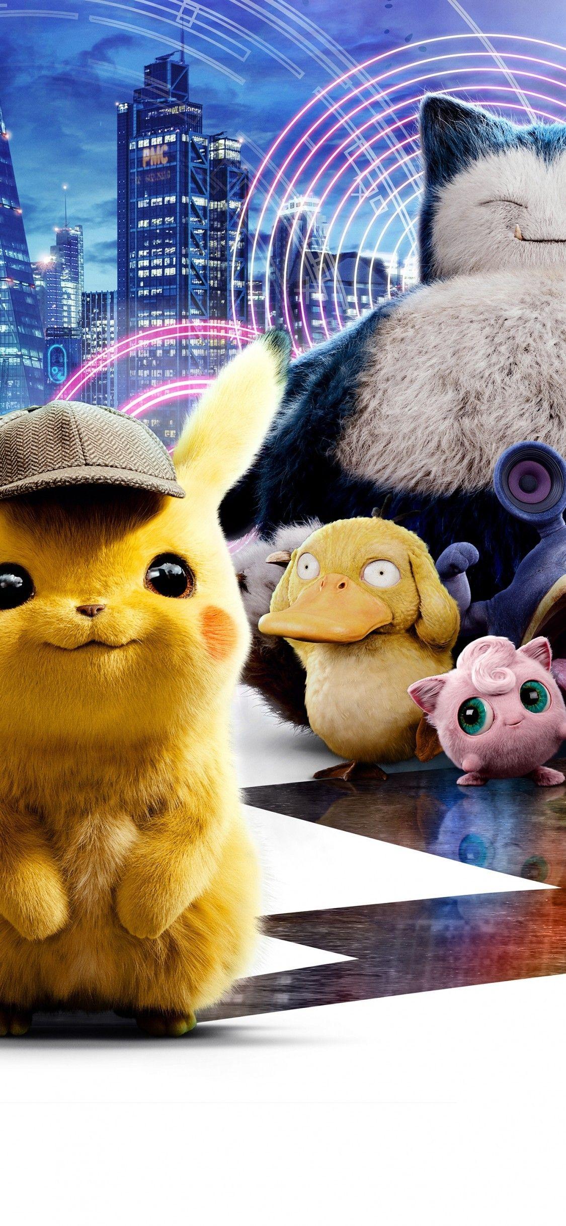 1125x2436 Download 1125x2436 Pokemon Detective Pikachu, Animation
