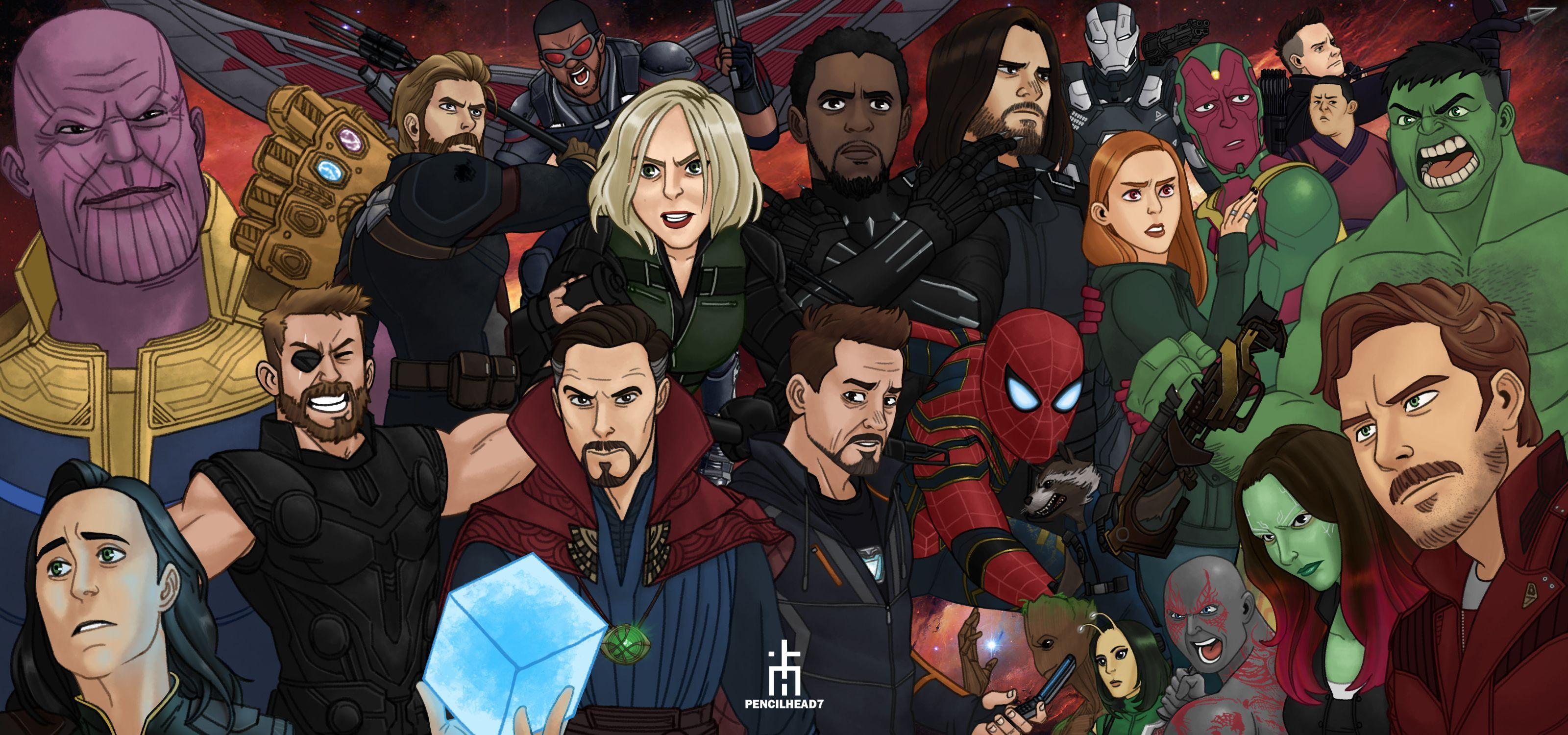 3200x1500 Avengers Infinity War Artwork Laptop Full HD 1080P
