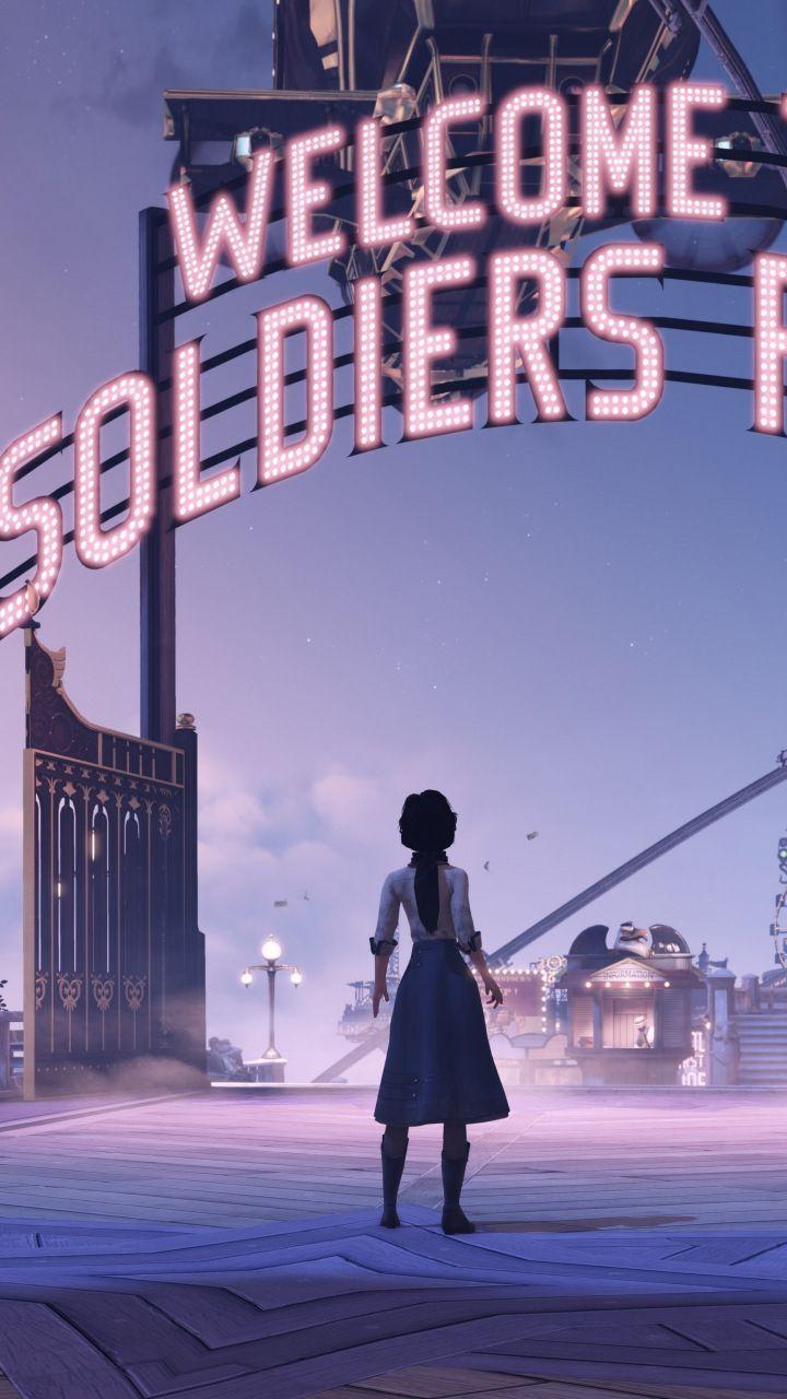 720x1280 Bioshock Infinite, amusement park, video game, 720x1280 wallpaper