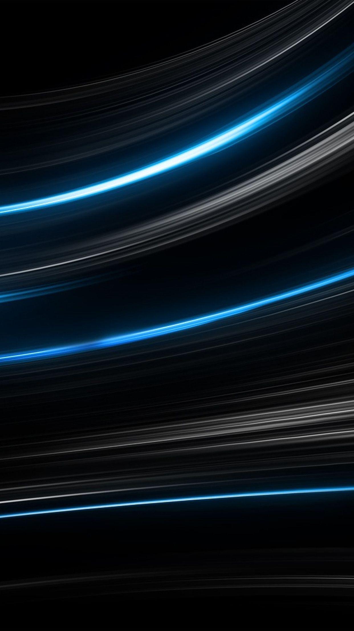 1242x2208 Curve Abstract Line Dark Blue Pattern Android wallpaper