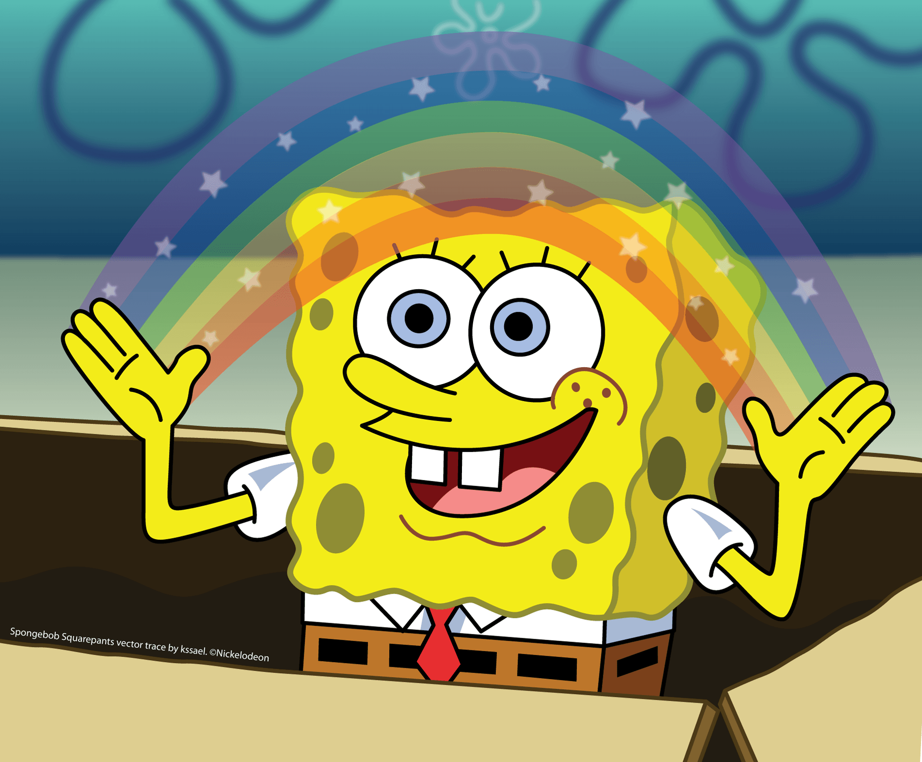 1900x1571 Spongebob Squarepants Wallpaper Rainbow Meme