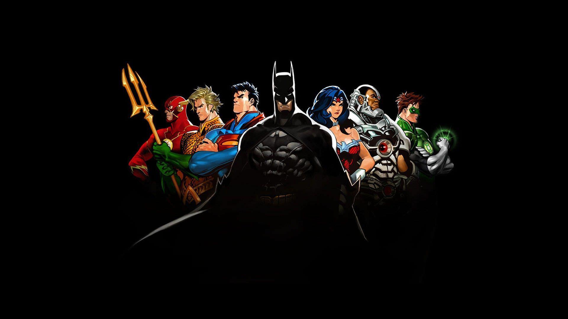 1920x1080 Comics Justice League Batman Superman Aquaman Flash Wonder