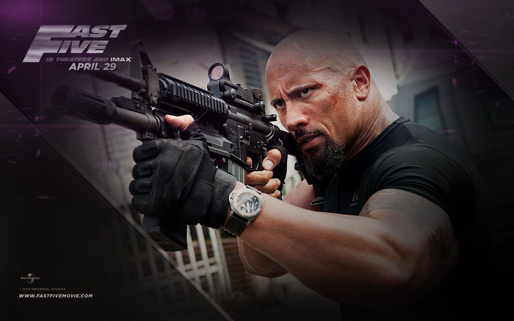 1680x1050 Dwayne Johnson as Luke Hobbs in Fast