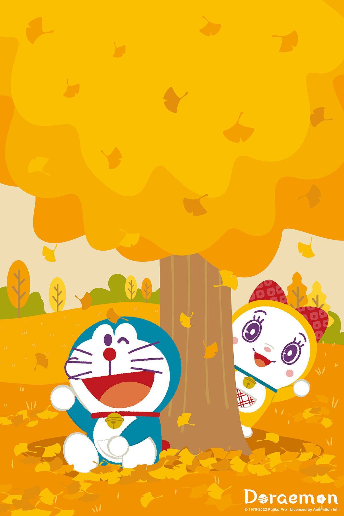 1200x1800 Autumn Dorami And Doraemon iPhone