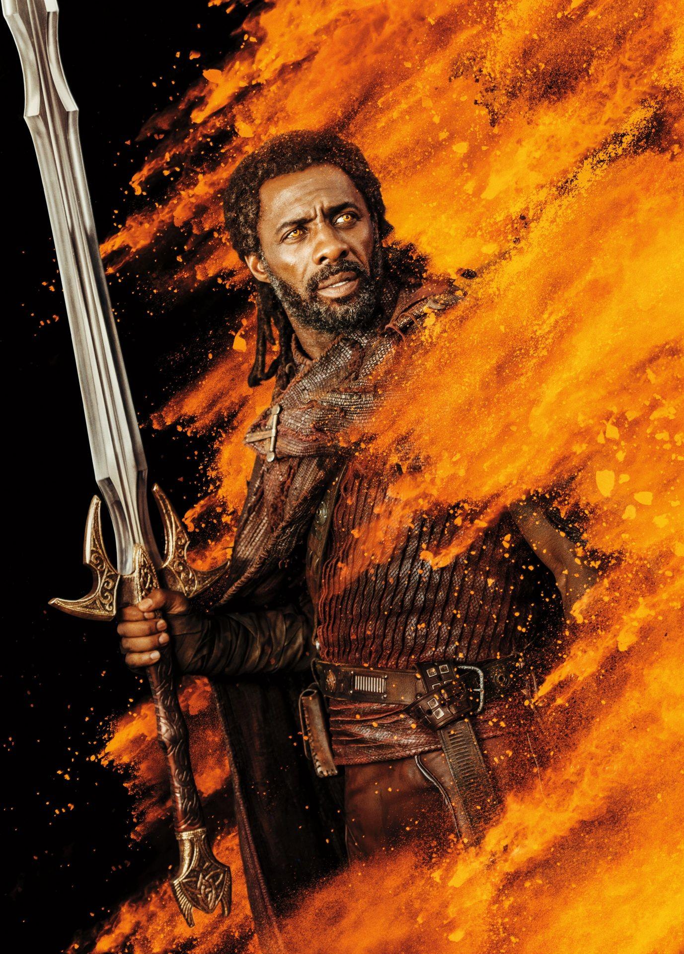 1377x1920 Hình ảnh Thor: Ragnarok Swords Men Idris Elba Negroid phim
