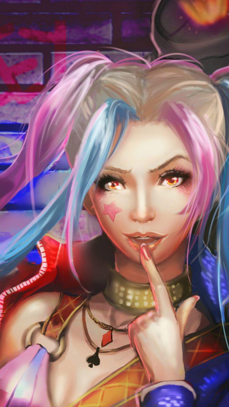 950x1689 Download Harley Quinn Artwork Free Pure 4K Ultra HD Mobile