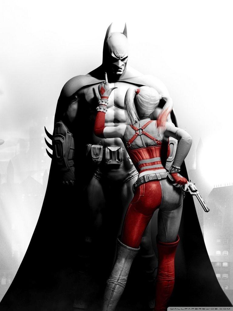 768x1024 Free download Batman Arkham City Harley Quinn 4K HD Desktop