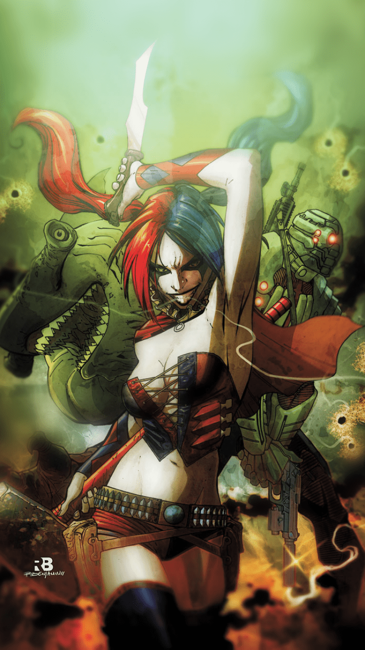 750x1334 Comics Harley Quinn (750x1334) Wallpaper