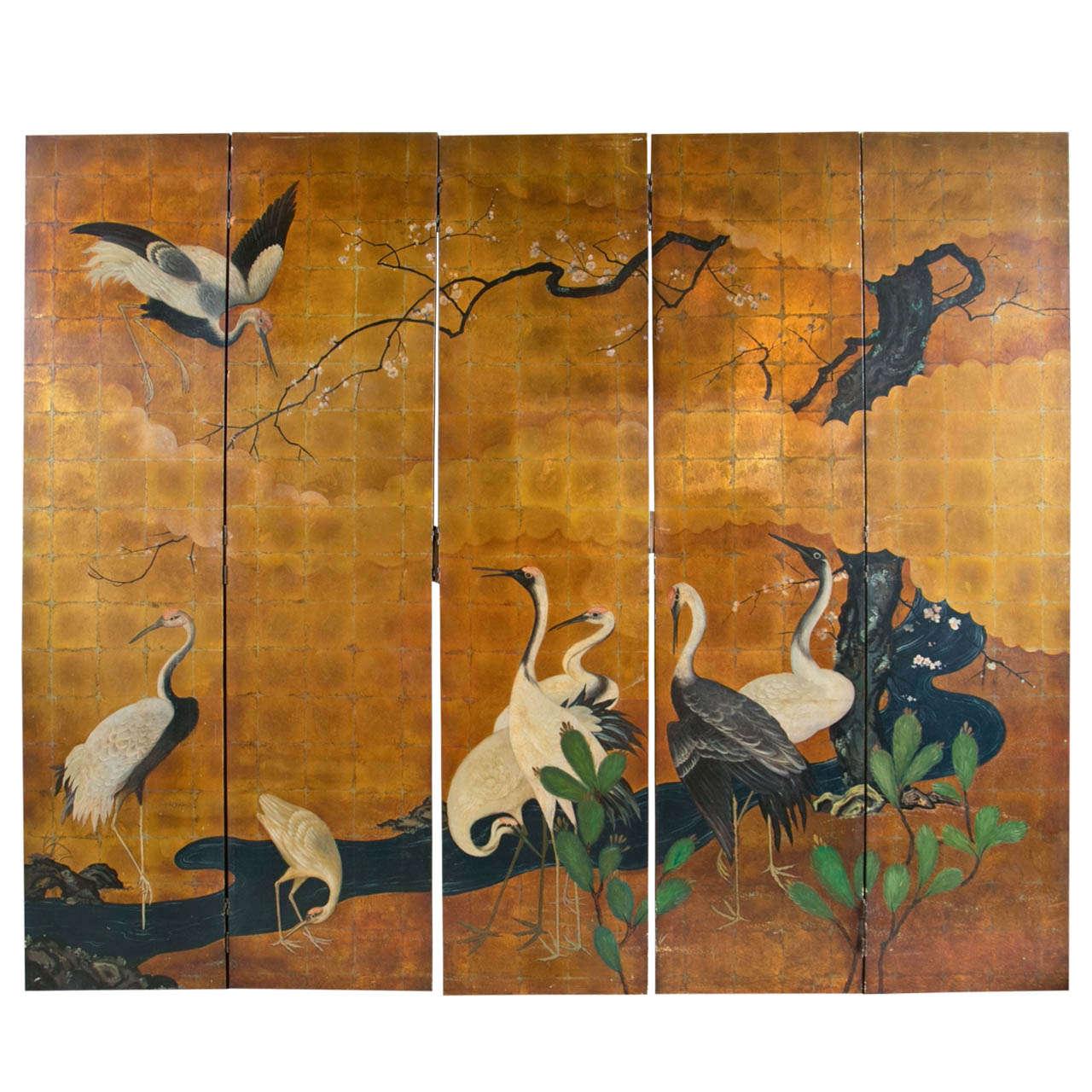 1280x1280 Hand Painted Japanese Screen