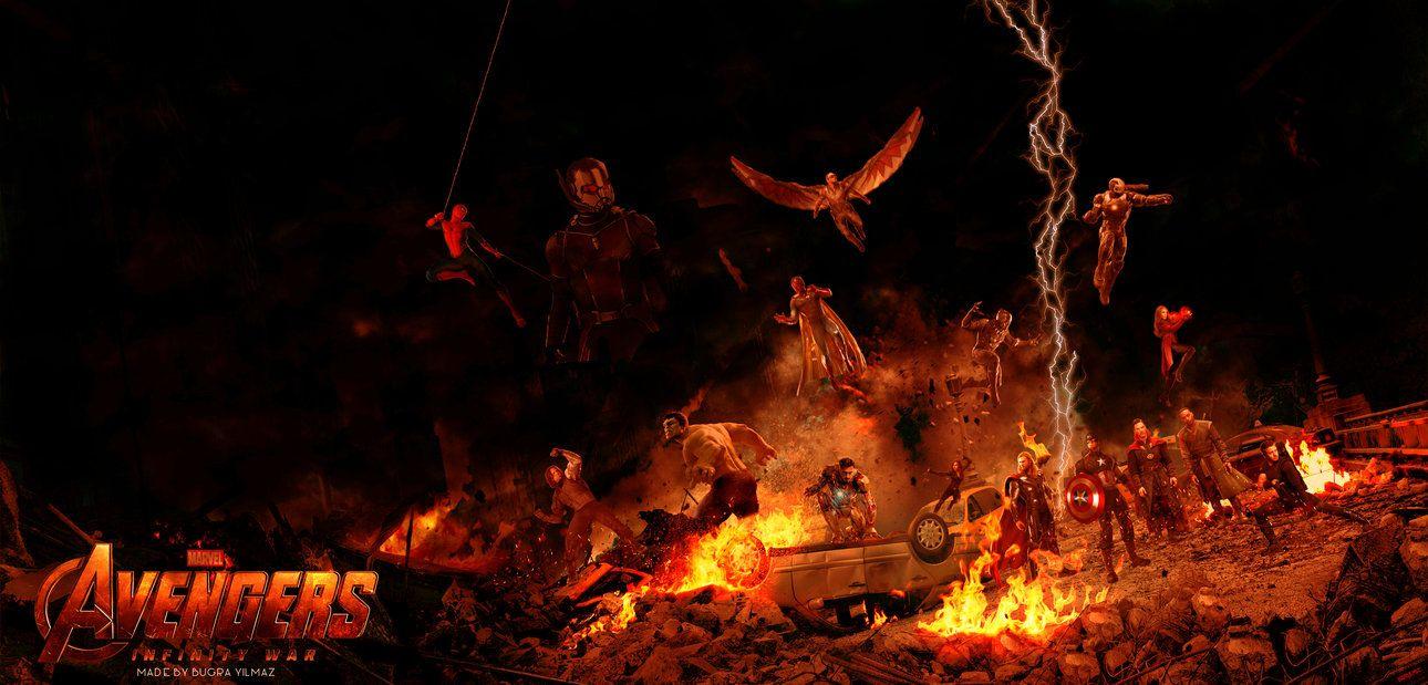 1290x619 Avengers: Infinity War Wallpaper