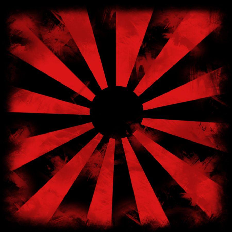 900x900 Black Rising Sun. Tatoos