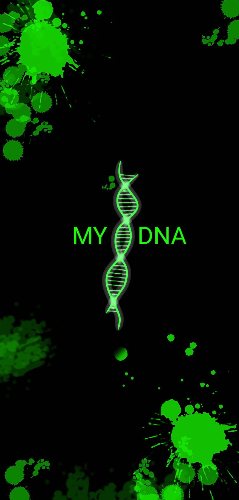 800x1670 Science, black, colors, dna, green, neon, HD phone wallpaper