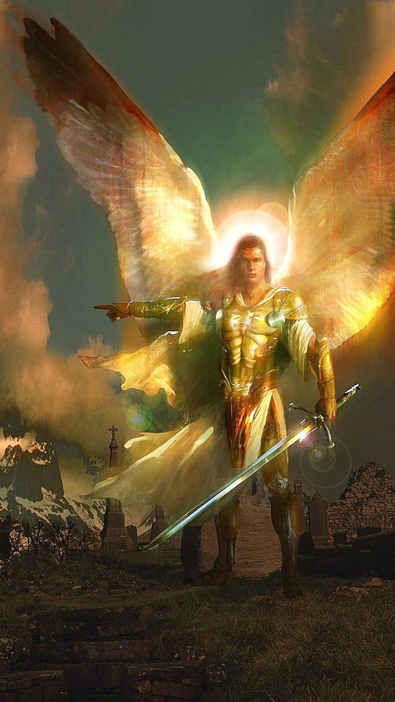 800x1422 HD saint michael wallpaper