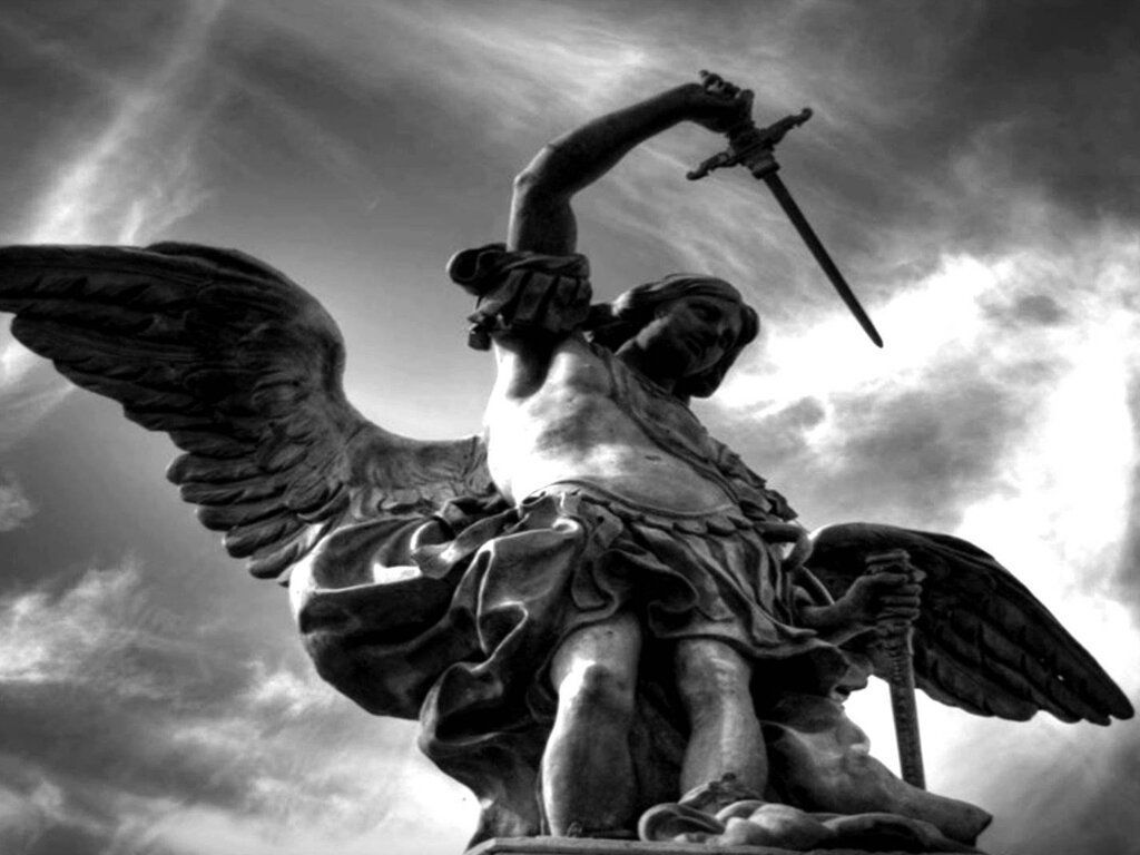 1024x768 Saint Michael the Archangel and the Art