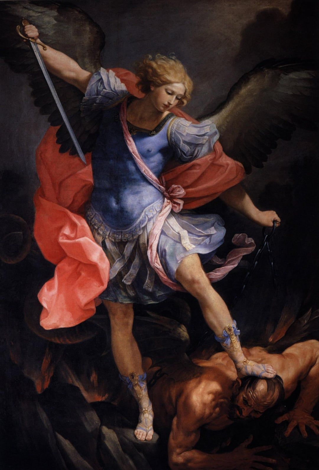1080x1590 The Archangel Michael tramples Satan