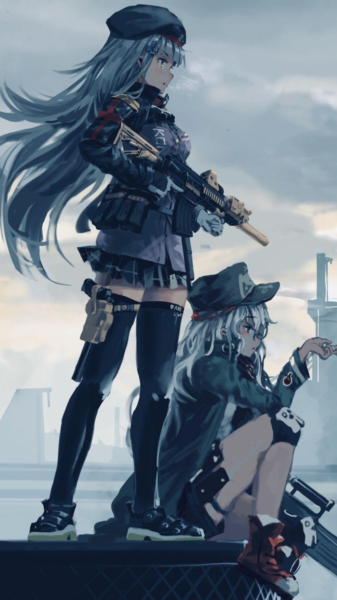 1082x1922 G11 And HK416 Girls Frontline Wallpaper