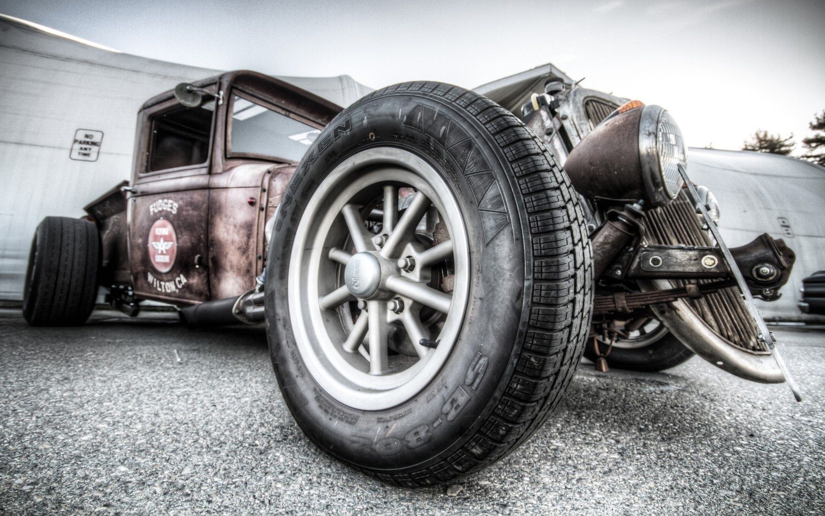 1680x1050 Classic Rat Rod Vehicle