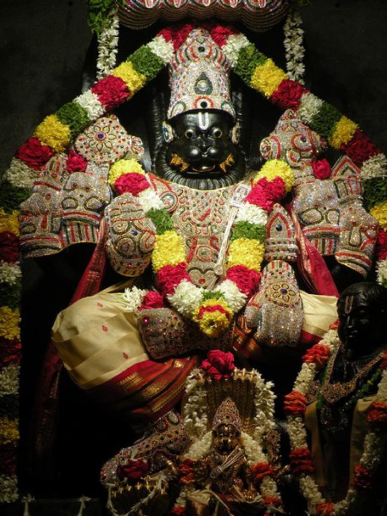 768x1024 Lord Narasimha HD Mobile Wallpaper
