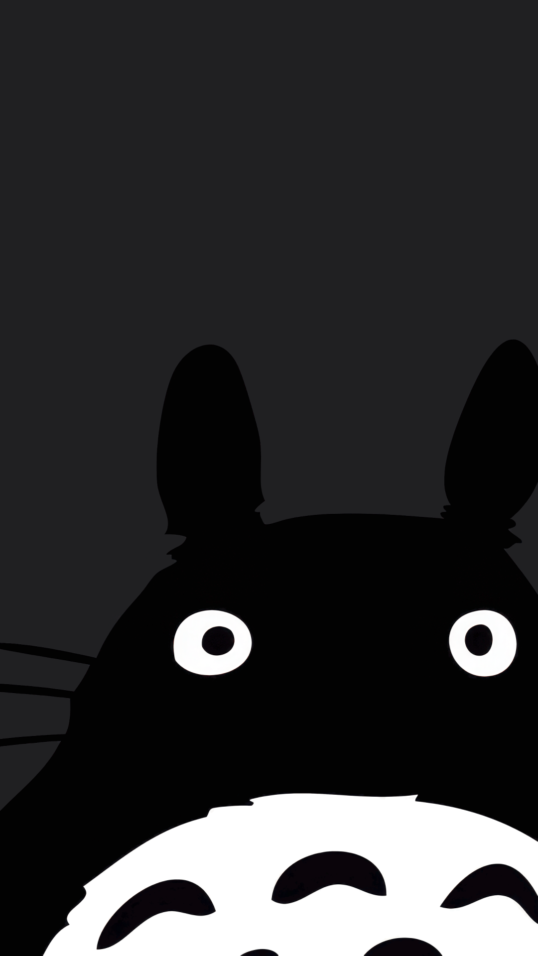 1080x1920 Totoro Wallpaper 4K, Minimalist, Dark