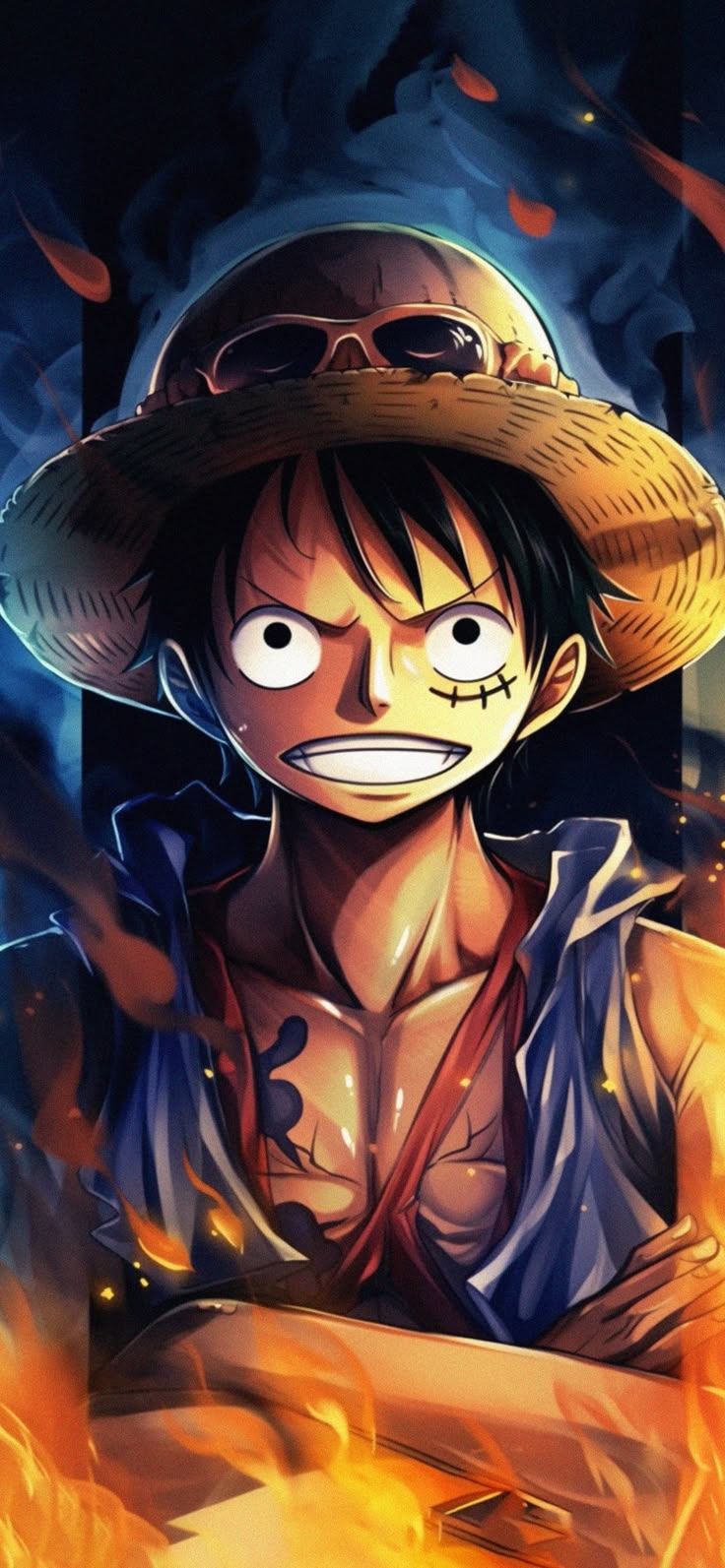 736x1593 Monkey D. Luffy Aesthetic Wallpaper