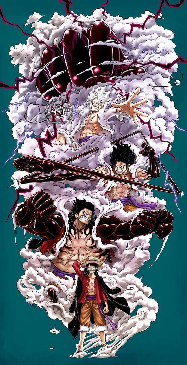 736x1433 Luffy Wallpaper Gear 5. One piece