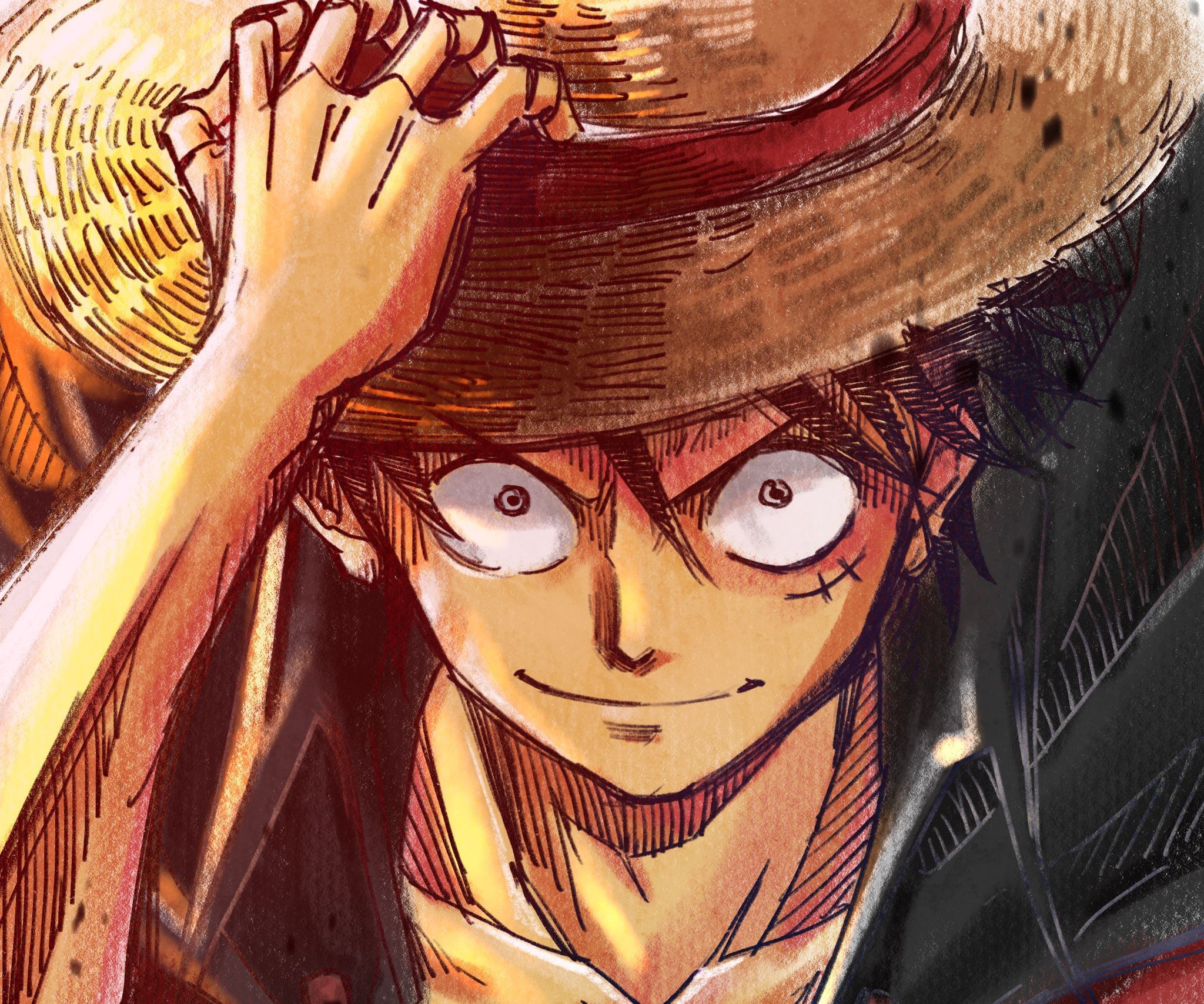 2048x1707 Monkey D. Luffy Anime One Piece