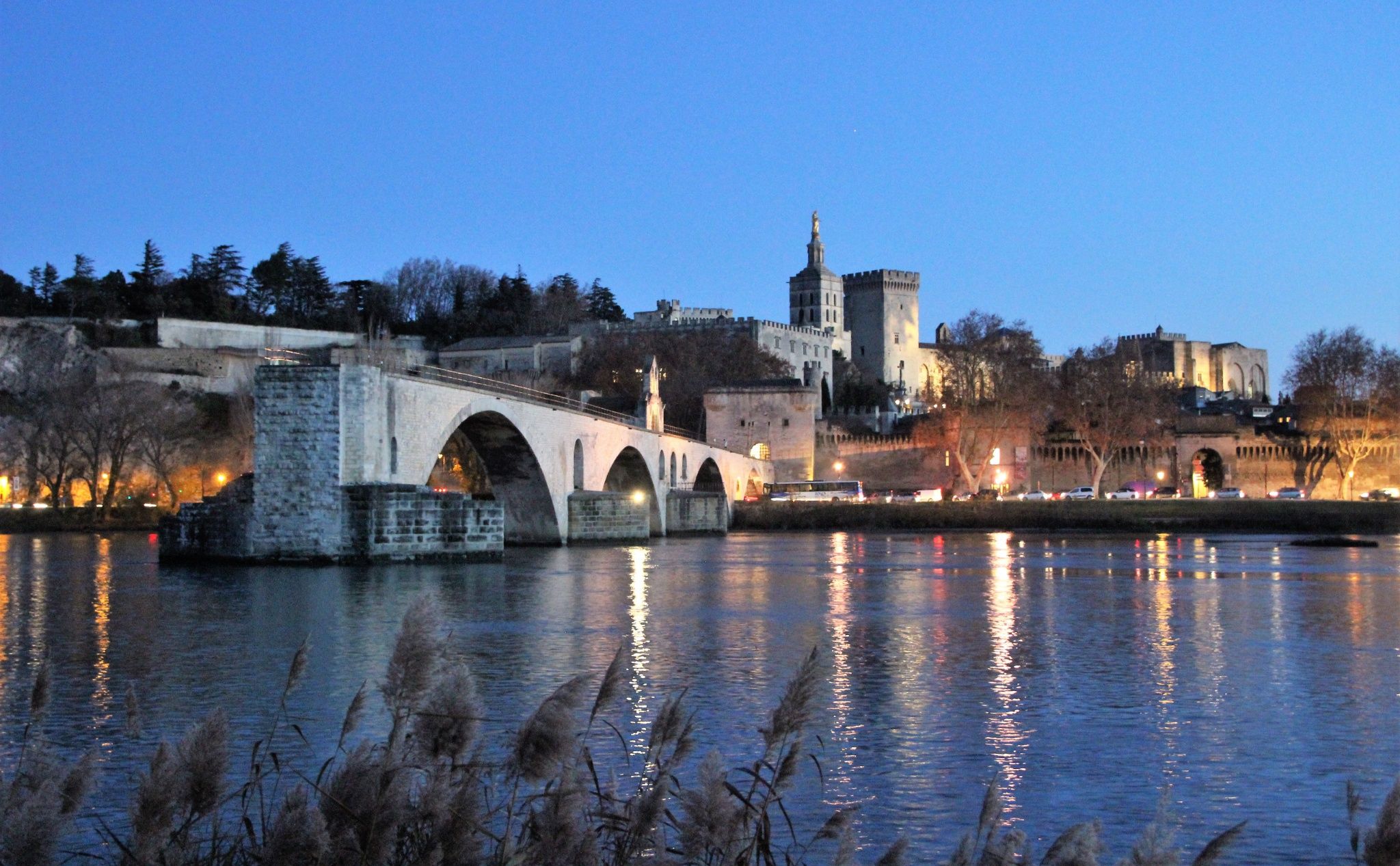 2048x1267 Wallpaper bridge, the city, river