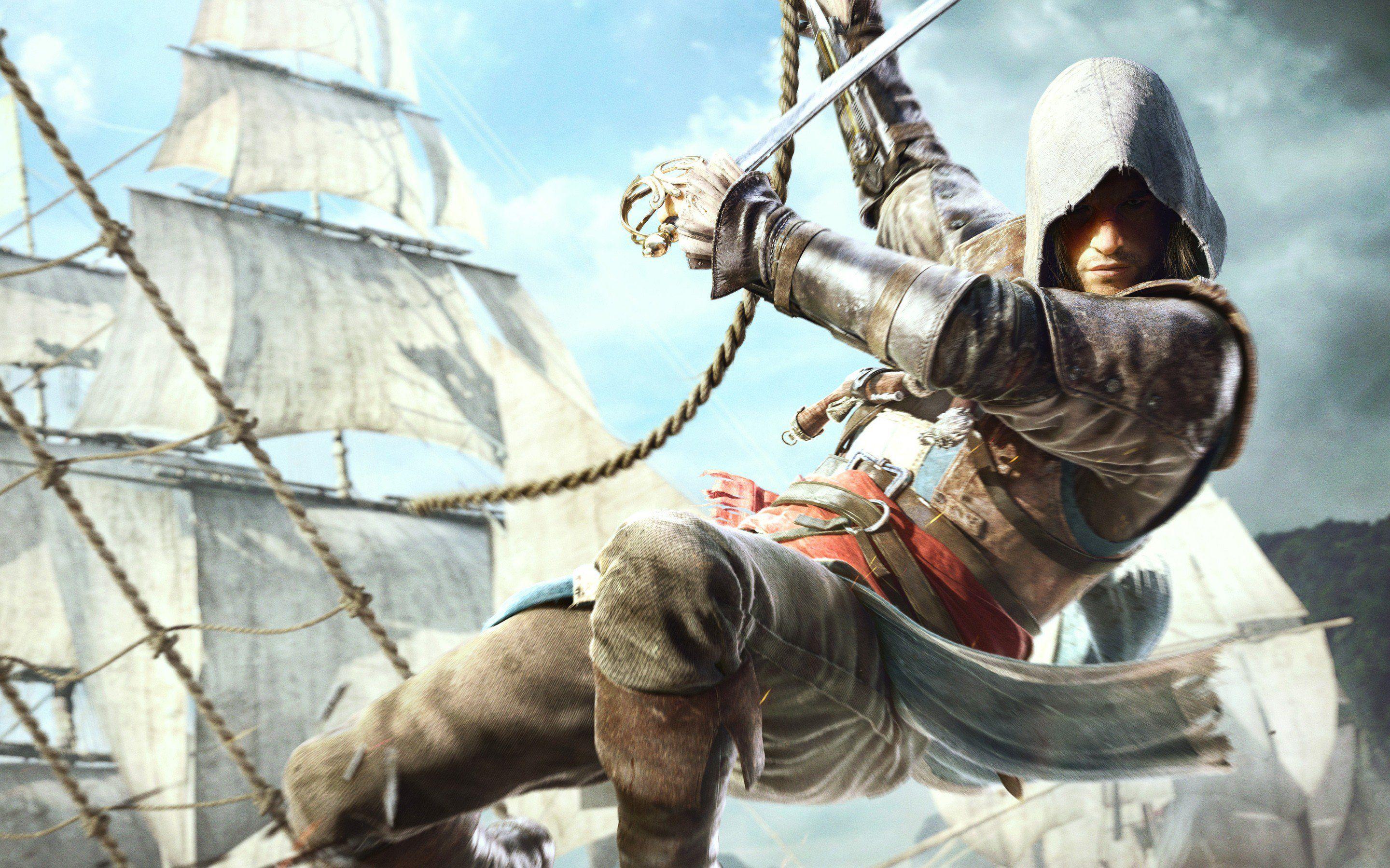 2880x1800 Edward Kenway In Assassins Creed 4 1366x768
