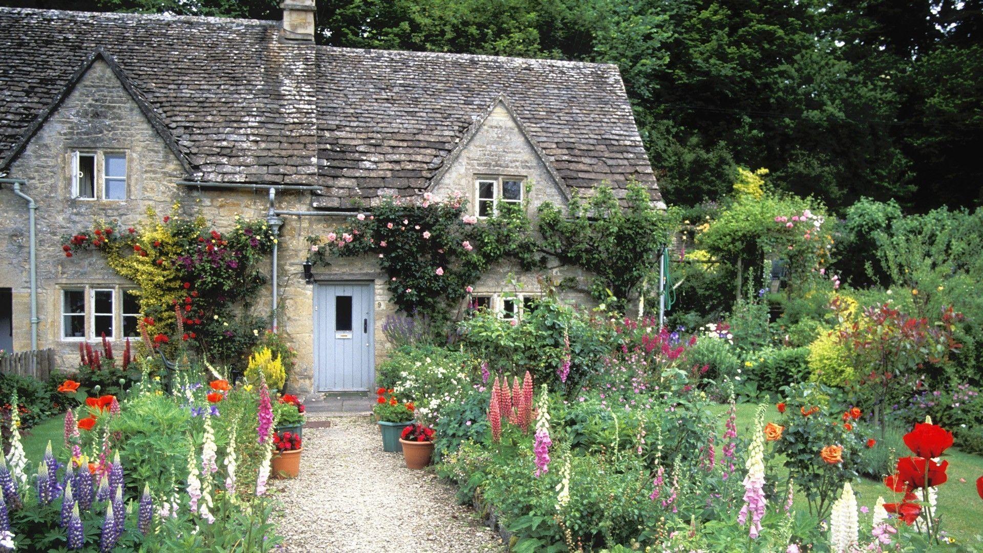 Cottage Garden Wallpapers Top Free Cottage Garden Backgrounds Wallpaperaccess