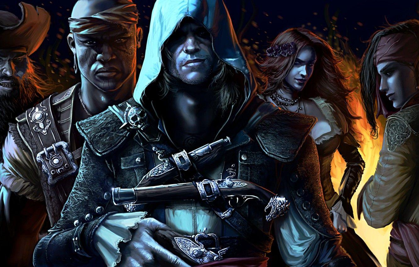 1332x850 Wallpaper pirate, assassin, Assassin's Creed IV: Black Flag
