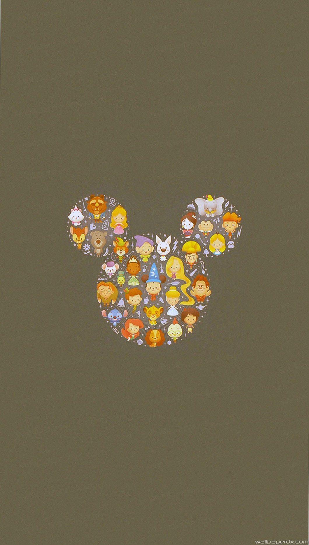 1060x1869 Hình nền giáng sinh Disney dễ thương