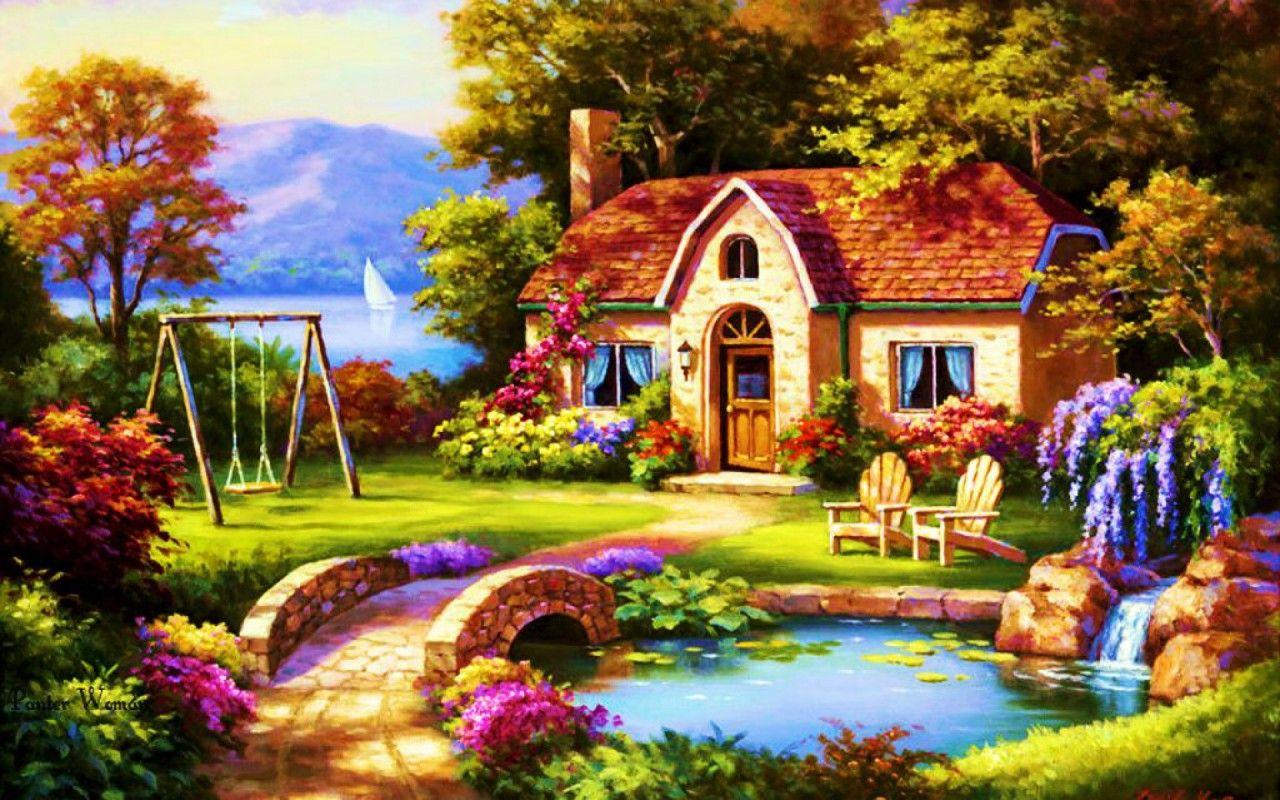 Cottage Garden Wallpapers - Top Free Cottage Garden Backgrounds ...