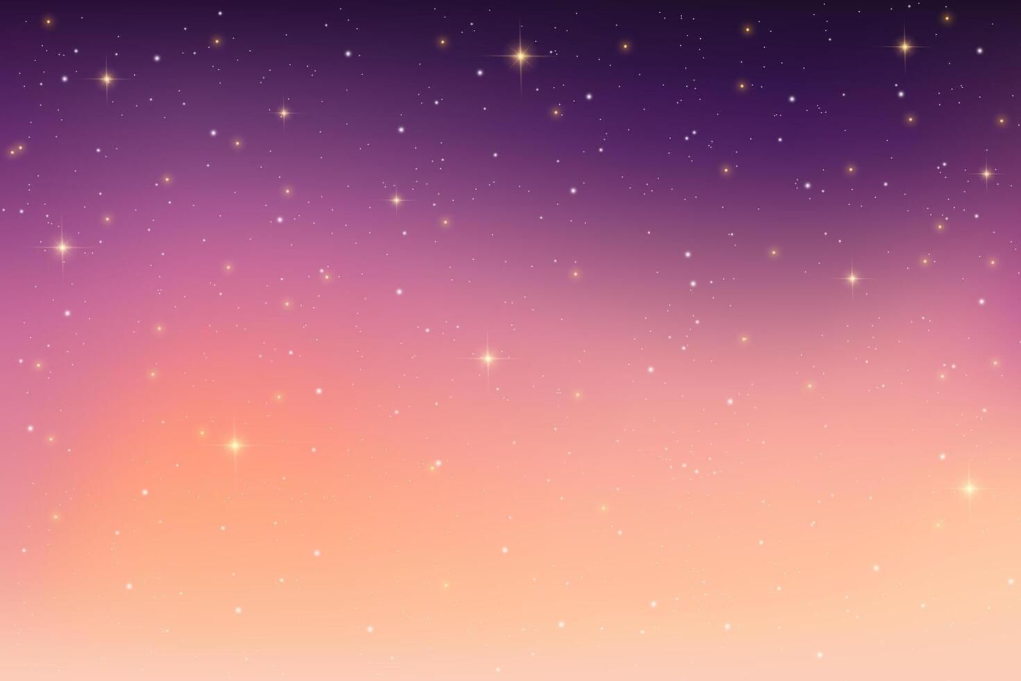 1470x980 Night purple sky with stars. Dark space with light of sparkles. Aurora fantasy background. Galaxy wallpaper with magic sunset